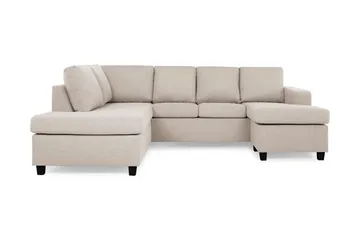 Crazy 4-personers Venstrevendt U-formet Large Sofa med Chaiselong i Stof
