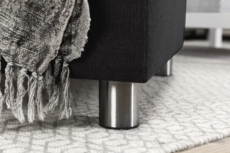 Crazy 4-personers Højrevendt U-formet Large Sofa med Chaiselong i Stof - Antracit - Møbler - Sofaer - U Sofa