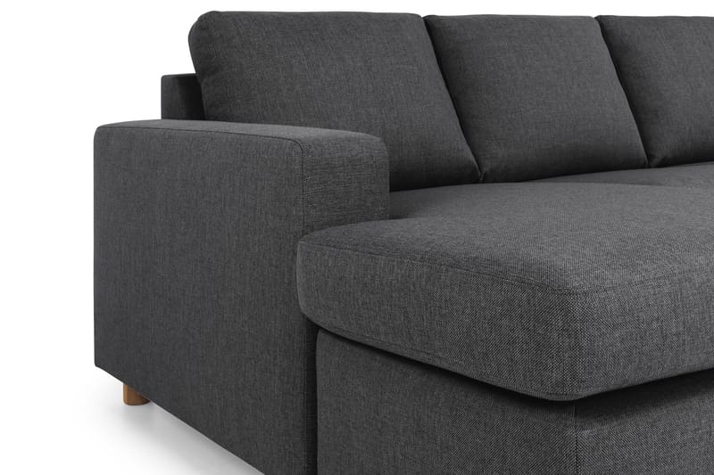 Crazy 4-personers Højrevendt U-formet Large Sofa med Chaiselong i Stof - Mørkegrå - Møbler - Sofaer - U Sofa