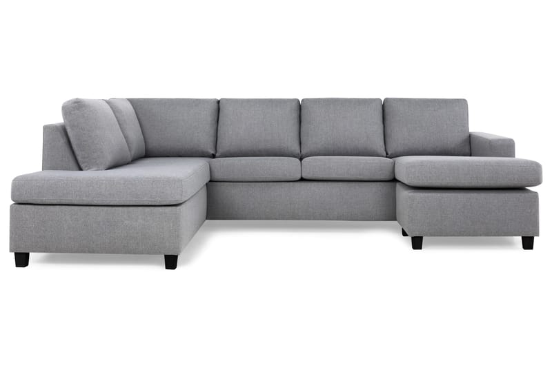 Crazy 4-personers Venstrevendt U-formet Large Sofa med Chaiselong i Stof - Grå - Møbler - Sofaer - U Sofa