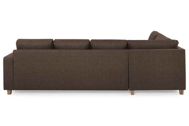 Crazy 4-personers Venstrevendt U-formet Large Sofa med Chaiselong i Stof - Brun - Møbler - Sofaer - U Sofa