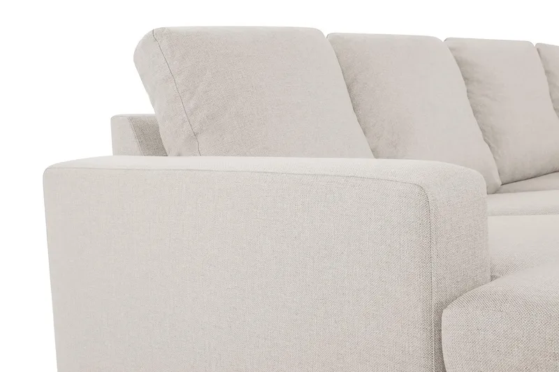 Crazy 4-personers Højrevendt U-formet Small Sofa med Chaiselong i Stof - Beige - Møbler - Sofaer - U Sofa