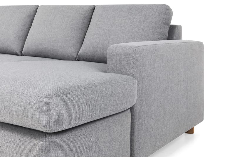 Crazy 4-personers Venstrevendt U-formet Large Sofa med Chaiselong i Stof - Grå - Møbler - Sofaer - U Sofa