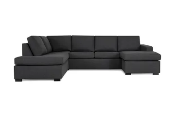 Crazy 4-personers Venstrevendt U-formet Large Sofa med Chaiselong i Stof