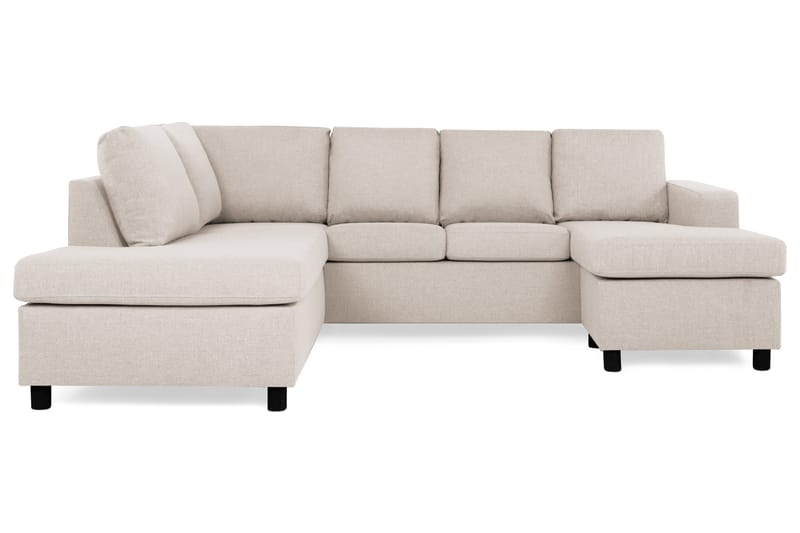 Crazy 4-personers Venstrevendt U-formet Large Sofa med Chaiselong i Stof - Beige - Møbler - Sofaer - U Sofa