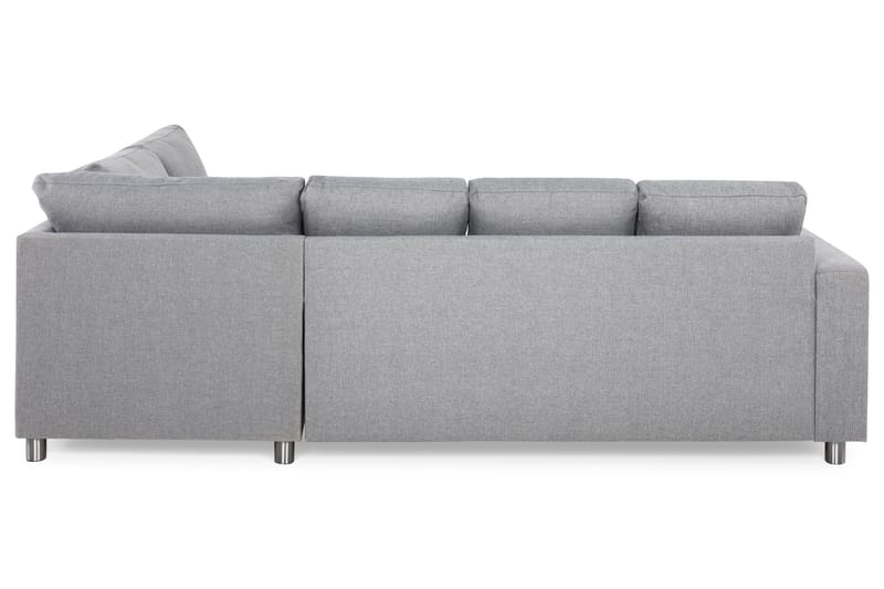 Crazy 4-personers Højrevendt U-formet Large Sofa med Chaiselong i Stof - Grå - Møbler - Sofaer - U Sofa