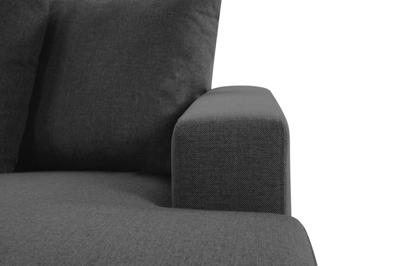 Crazy 4-personers Venstrevendt U-formet Large Sofa med Divan og Chaiselong i Stof inkl. Kuvertpuder - Mørkegrå - Møbler - Sofaer - U Sofa