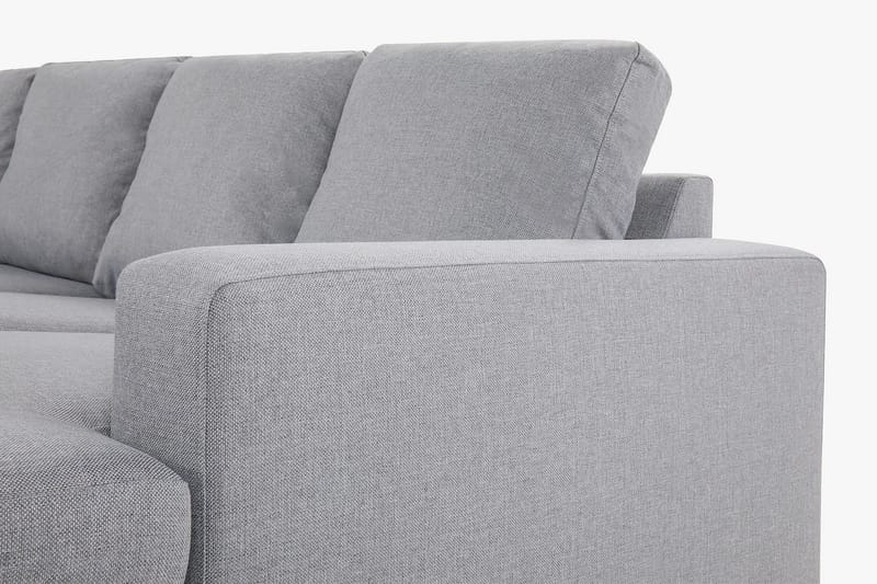 Crazy 4-personers Venstrevendt U-formet Large Sofa med Chaiselong i Stof - Grå - Møbler - Sofaer - U Sofa