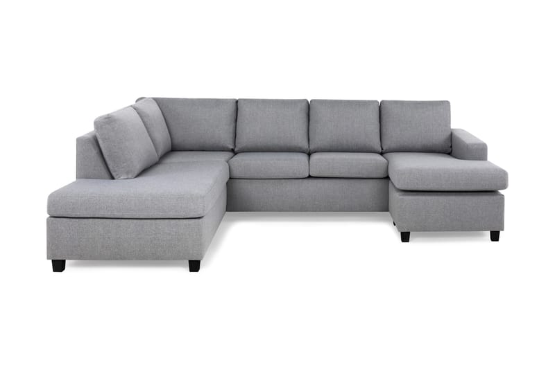Crazy 4-personers Venstrevendt U-formet Large Sofa med Chaiselong i Stof - Grå - Møbler - Sofaer - U Sofa