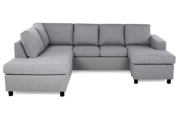Crazy 4-personers Venstrevendt U-formet Large Sofa med Chaiselong i Stof