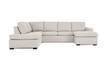 Crazy 4-personers Venstrevendt U-formet Large Sofa med Chaiselong i Stof