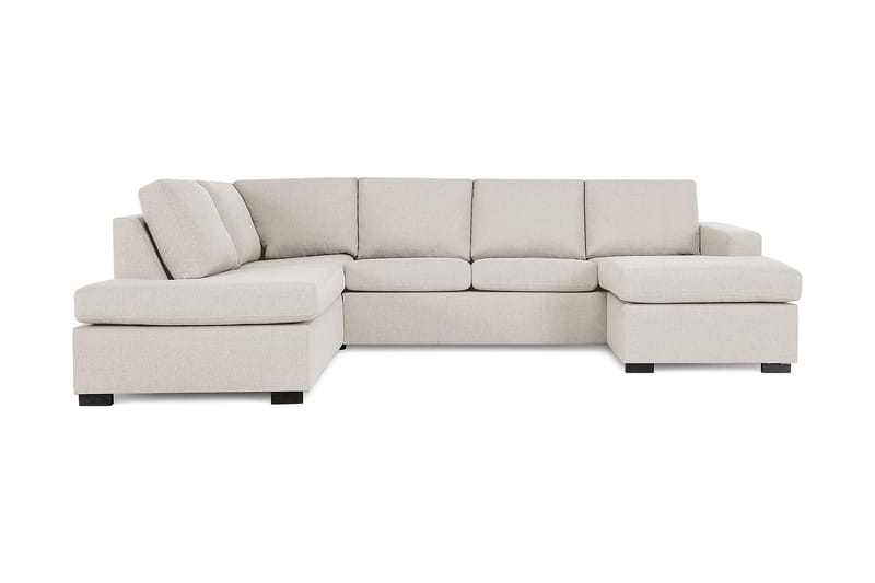 Crazy 4-personers Venstrevendt U-formet Large Sofa med Chaiselong i Stof - Beige - Møbler - Sofaer - U Sofa