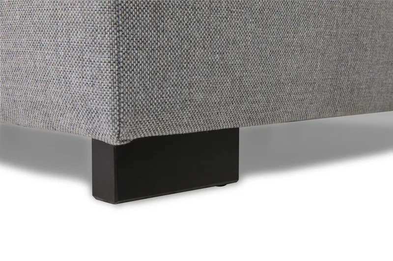 Crazy 4-personers Højrevendt U-formet Large Sofa med Divan og Chaiselong i Stof inkl. Kuvertpuder - Grå - Møbler - Sofaer - U Sofa