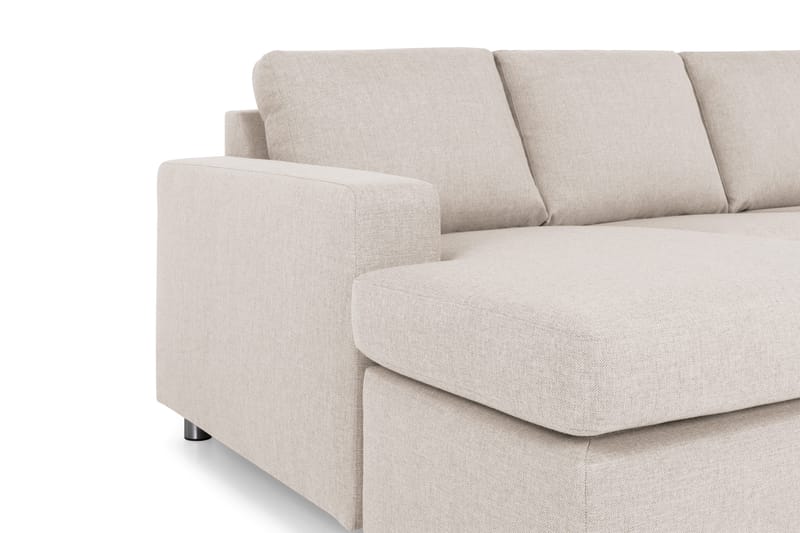 Crazy 4-personers Højrevendt U-formet Large Sofa med Chaiselong i Stof - Beige - Møbler - Sofaer - U Sofa