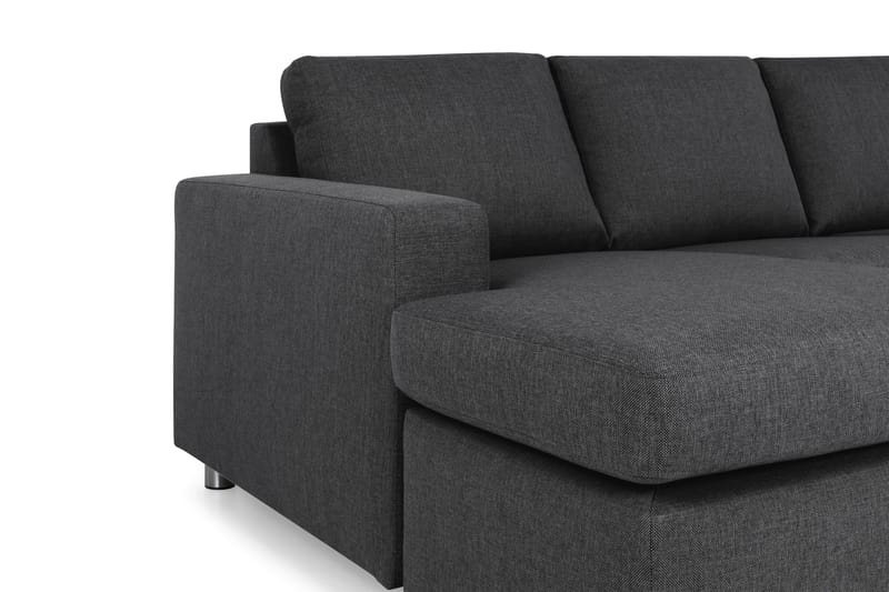 Crazy 4-personers Højrevendt U-formet Large Sofa med Chaiselong i Stof - Mørkegrå - Møbler - Sofaer - U Sofa