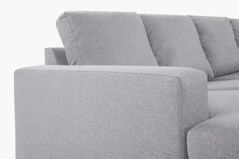 Crazy 4-personers Højrevendt U-formet Large Sofa med Chaiselong i Stof - Grå - Møbler - Sofaer - U Sofa