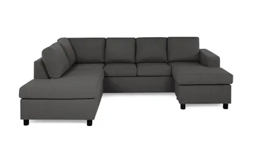 Crazy 4-personers Venstrevendt U-formet Small Sofa med Chaiselong i Stof