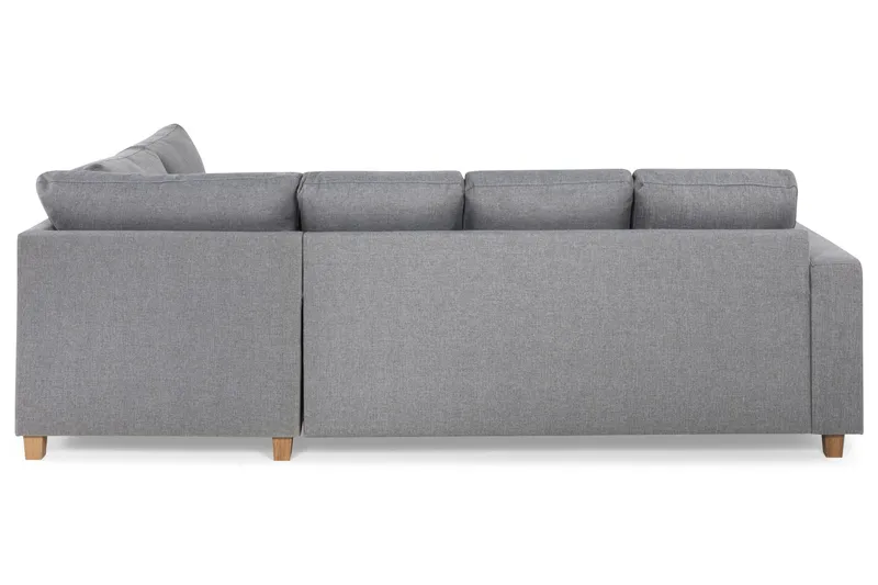 Crazy 4-personers Højrevendt U-formet Large Sofa med Chaiselong i Stof - Grå - Møbler - Sofaer - U Sofa