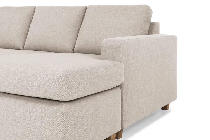 Crazy 4-personers Venstrevendt U-formet Large Sofa med Chaiselong i Stof - Beige - Møbler - Sofaer - U Sofa