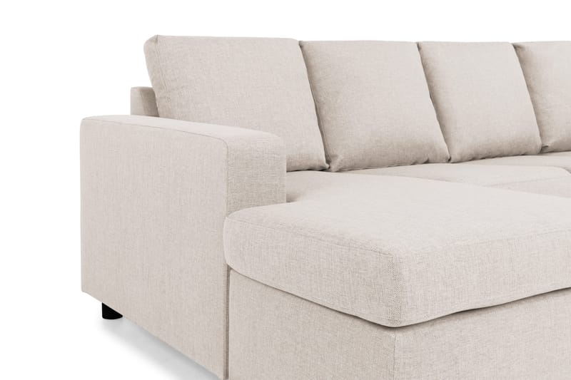 Crazy 4-personers Højrevendt U-formet Small Sofa med Chaiselong i Stof - Beige - Møbler - Sofaer - U Sofa