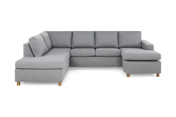 Crazy 4-personers Venstrevendt U-formet Large Sofa med Chaiselong i Stof