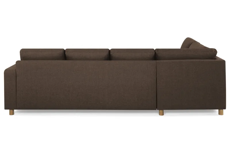 Crazy 4-personers Venstrevendt U-formet Large Sofa med Chaiselong i Stof - Brun - Møbler - Sofaer - U Sofa