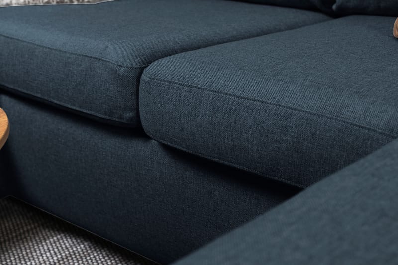Crazy 4-personers Venstrevendt U-formet Large Sofa med Chaiselong i Stof - Blå - Møbler - Sofaer - U Sofa