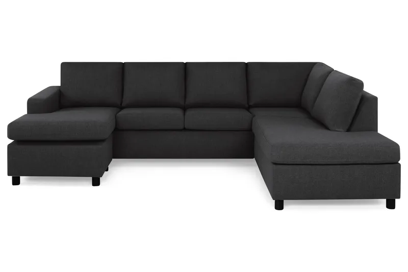 Crazy 4-personers Højrevendt U-formet Large Sofa med Chaiselong i Stof - Antracit - Møbler - Sofaer - U Sofa