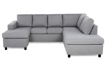 Crazy 4-personers Højrevendt U-formet Large Sofa med Chaiselong i Stof