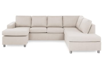 Crazy 4-personers Højrevendt U-formet Large Sofa med Chaiselong i Stof