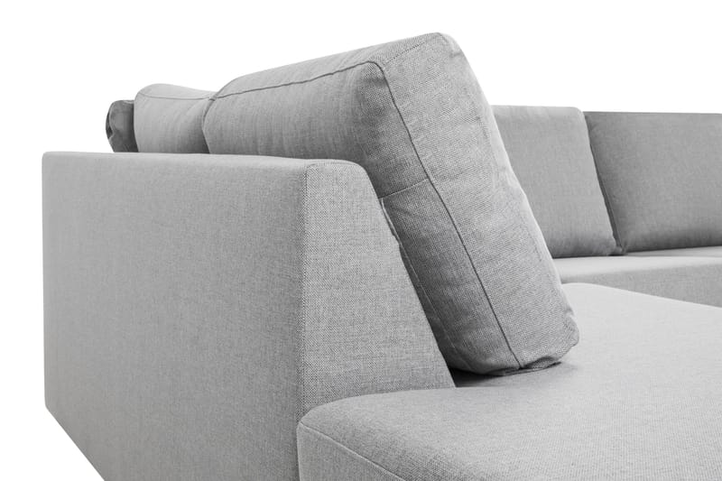 Crazy 4-personers Venstrevendt U-formet Large Sofa med Chaiselong i Stof - Grå - Møbler - Sofaer - U Sofa