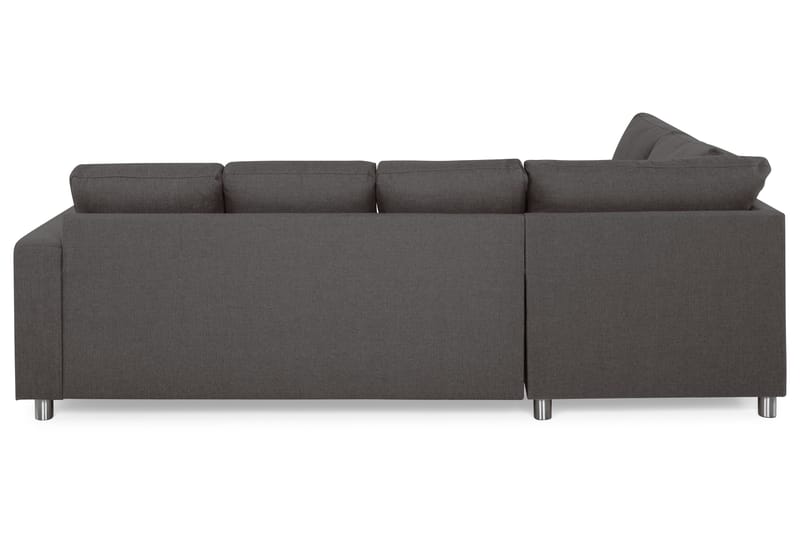 Crazy 4-personers Venstrevendt U-formet Small Sofa med Chaiselong i Stof - Mørkegrå - Møbler - Sofaer - U Sofa