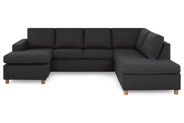 Crazy 4-personers Højrevendt U-formet Large Sofa med Chaiselong i Stof