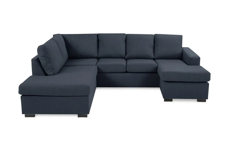 Crazy 4-personers Venstrevendt U-formet Large Sofa med Chaiselong i Stof - Blå - Møbler - Sofaer - U Sofa