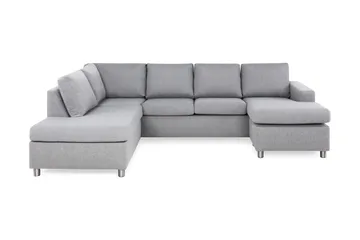 Crazy 4-personers Venstrevendt U-formet Large Sofa med Chaiselong i Stof