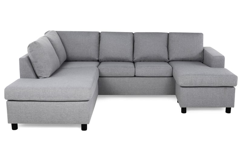 Crazy 4-personers Venstrevendt U-formet Large Sofa med Chaiselong i Stof - Grå - Møbler - Sofaer - U Sofa