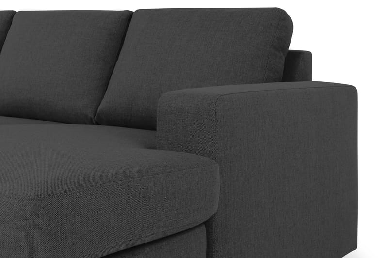Crazy 4-personers Venstrevendt U-formet Large Sofa med Chaiselong i Stof - Mørkegrå - Møbler - Sofaer - U Sofa