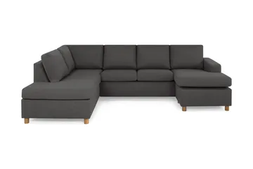 Crazy 4-personers Venstrevendt U-formet Large Sofa med Chaiselong i Stof