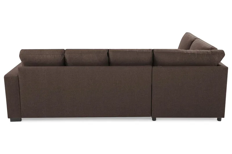 Crazy 4-personers Venstrevendt U-formet Large Sofa med Chaiselong i Stof - Brun - Møbler - Sofaer - U Sofa