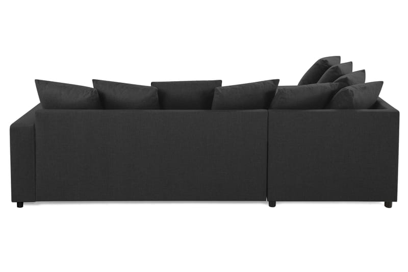 Crazy 4-personers Venstrevendt U-formet Small Sofa med Divan og Chaiselong i Stof inkl. Kuvertpuder - Antracit - Møbler - Sofaer - U Sofa