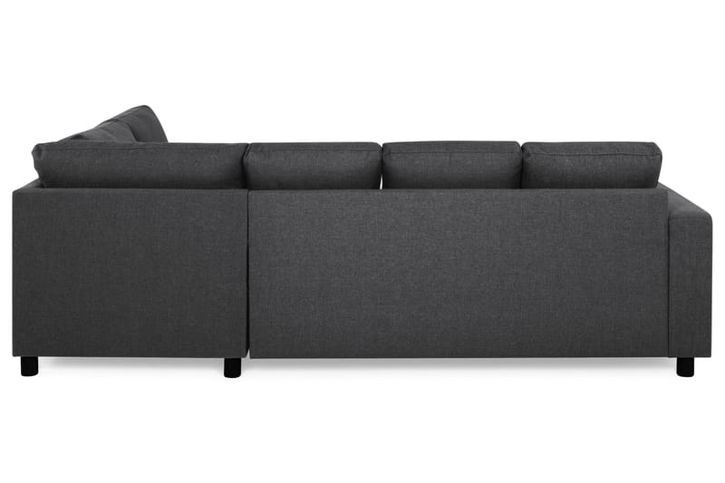 Crazy 4-personers Højrevendt U-formet Small Sofa med Chaiselong i Stof - Mørkegrå - Møbler - Sofaer - U Sofa