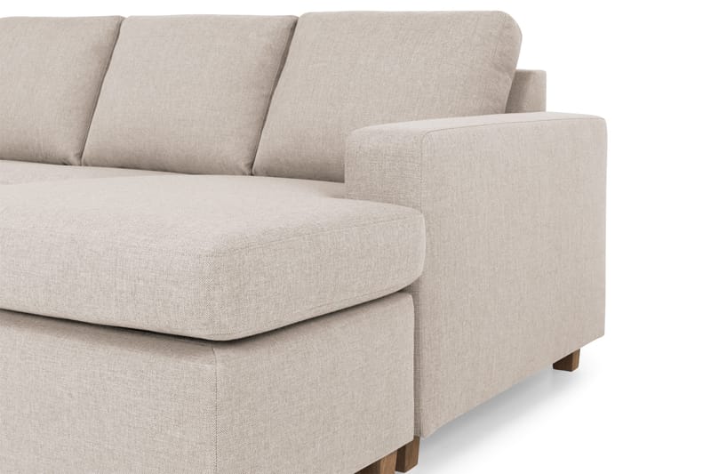 Crazy 4-personers Venstrevendt U-formet Large Sofa med Chaiselong i Stof - Beige - Møbler - Sofaer - U Sofa