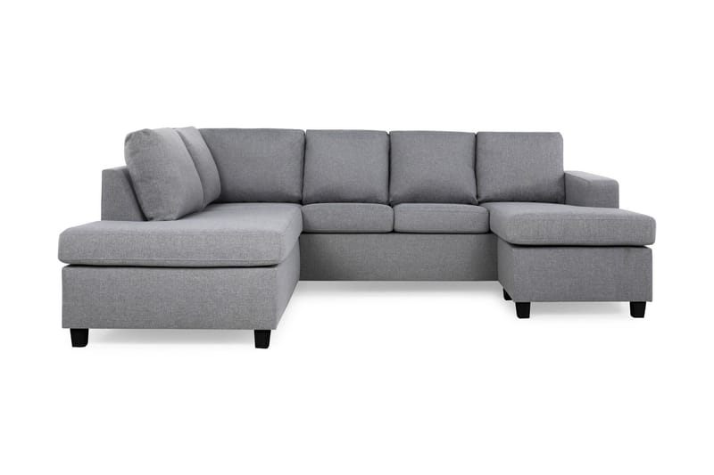 Crazy 4-personers Venstrevendt U-formet Large Sofa med Chaiselong i Stof - Grå - Møbler - Sofaer - U Sofa