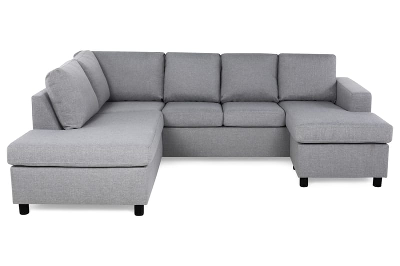Crazy 4-personers Venstrevendt U-formet Large Sofa med Chaiselong i Stof - Grå - Møbler - Sofaer - U Sofa