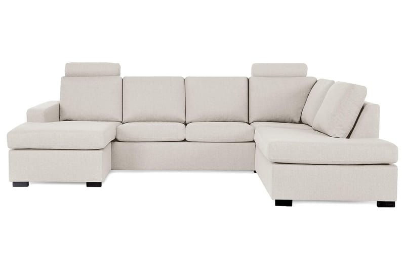 Crazy 4-personers Højrevendt U-formet Large Sofa med Chaiselong i Stof - Beige - Møbler - Sofaer - U Sofa