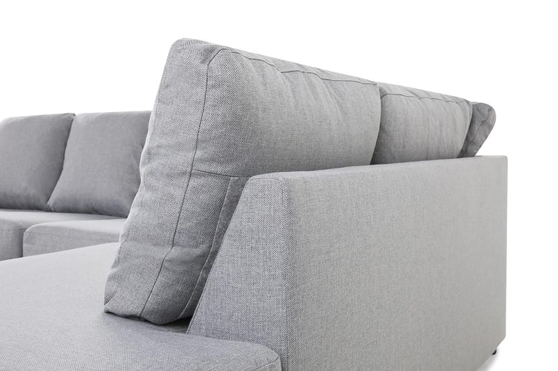 Crazy 4-personers Højrevendt U-formet Large Sofa med Chaiselong i Stof - Grå - Møbler - Sofaer - U Sofa