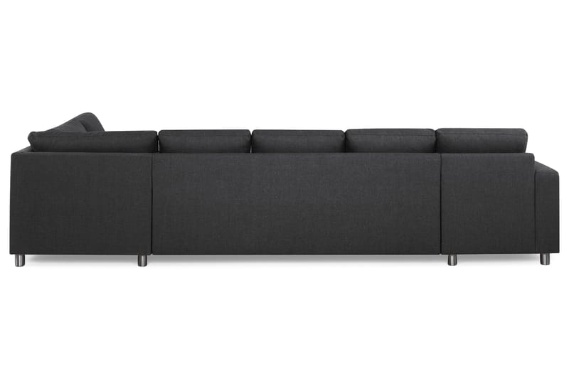 Crazy 5-personers Højrevendt U-formet X-Large Sofa med Chaiselong i Stof - Mørkegrå - Møbler - Sofaer - U Sofa