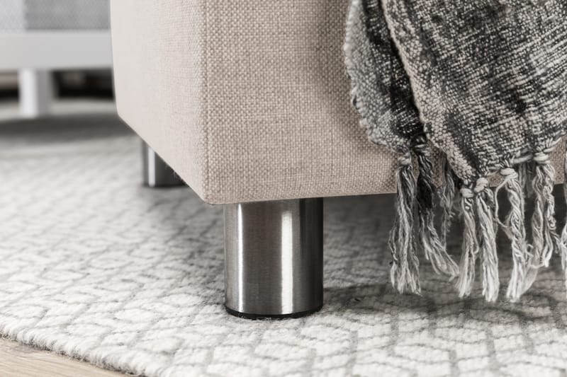 Crazy 5-personers Venstrevendt U-formet Sofa med Chaiselong i Stof - Beige - Møbler - Sofaer - U Sofa