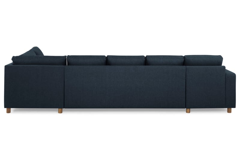 Crazy 5-personers Højrevendt U-formet X-Large Sofa med Chaiselong i Stof - Blå - Møbler - Sofaer - U Sofa