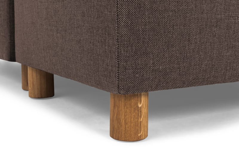 Crazy 5-personers Højrevendt U-formet X-Large Sofa med Chaiselong i Stof - Brun - Møbler - Sofaer - U Sofa